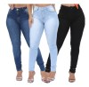 Kit De 3 Calca Feminina Moda Atacado Premiun Cintura Alta