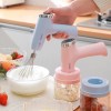 Triturador de Alimentos Mixer Elétrico 5 Velocidades Mini Processador Batedeira Recarregável USB Mini Batedeira
