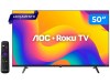 Smart TV 50″ AOC 4K DLED 50U7045/78G Roku TV Quad Core 3 HDMI