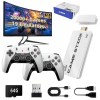 Vídeo Game Stick M15 Pro 4k 64gb Hdmi Com 2 Controles Se Fio +20mil Jogos Moby