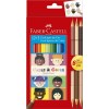 ECOLAPIS 12+3 CARAS & CORES, Faber-Castell, 120112CC, Tons de pele
