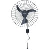 Ventisol Ventilador de Parede Oscilante, 3 Pás Premium, Preto, 60cm, Bivolt