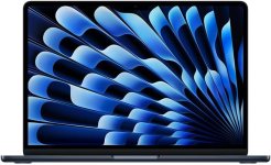 Apple 2025 MacBook Air (de 13 polegadas, Processador M4 da Apple com CPU 10‑core e GPU 8‑core, 16GB Memória unificada, 256 GB) – Meia-noite