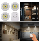 Lâmpadas Led Luminária Luz Sem Fio Spot Portátil C/ Controle Branco