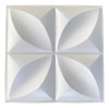 50 Placas Pvc 3d 25x25cm Kit Revestimento Parede Vital Decor Branco