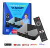 Receptor de Tv Vivensis VX SMART Sat HD Android TV 4K Wi-Fi Dual HDMI Bluetooth Controle Antena KU Preto