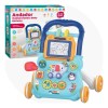 Andador Empurrador Didático Infantil Educativo Musical Bebê Cor Azul