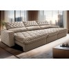 Sofá Retrátil e Reclinável 3,85m Cama inBox Spazus. Velusoft
