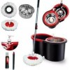 Mop Giratorio 8 Litros Com Cesto Em Inox Cabo de 140cm 2 Refis Nybc