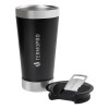 Copo Termico Com Abridor Tampa Cerveja Chopp 500ml Termopro Preto N/a