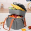 Bolsa Termica Marmita Lancheira Grande Alça Ombro Trabalho Academia Passeio Preta