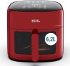 Fritadeira Sem Óleo Air Fryer Eos Chef Gourmet 6.2 Litros Compacta Digital Vermelho Eaf60v 110v