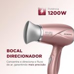 MONDIAL Secador de Cabelos Travel, Golden Rose, 1200W, Bivolt – SC-47-GR