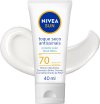 NIVEA SUN Protetor Solar Facial Toque Seco Antissinais FPS 70 40ml – Com muito alta proteção contra raios UVA/UVB, controla o brilho e previne o envelhecimento precoce