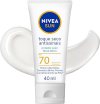 NIVEA SUN Protetor Solar Facial Toque Seco Antissinais FPS 70 40ml – Com muito alta proteção contra raios UVA/UVB, controla o brilho e previne o envelhecimento precoce