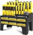 Hundez Jogo de 100 Peças Chaves de Fenda Phillips, Mestre, Magnéticas, com Pontas Intercambiáveis e Organização de Armazenamento