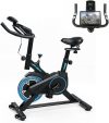 Bicicleta Spinning Ergometrica New Speed Q20 – Silenciosa, Suporte Ipad, Compacta, Ideal para Treino em Casa e Emagrecimento