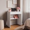 Escrivaninha Estudo e Trabalho – Mesa Compacta com Gaveta para Quarto ou Escritório | Móveis Bonatto (Branco)
