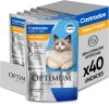 Pack Ração Úmida Optimum Sachê para Gatos Adultos Castrados Frango 85 g – 40 unidades