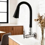 Torneira De Cozinha Gourmet Flexível – Parede Ou Bancada