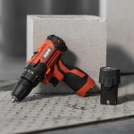 Parafusadeira Furadeira Kanit A Bateria Madeira E Metal