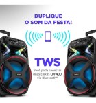 Caixa Amplificada Connect Lights Cm-400 Mondial Cor Preto