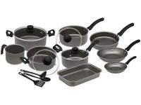 Jogo de Panelas Eirilar Antiaderente de Alumínio Grafite 12 Peças Facility