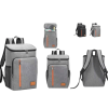 Mochila Térmica Cooler Capacidade 23L Impermeável Portátil Piquenique Quente E Frio