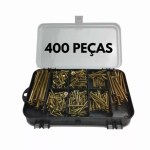 Kit 400 Peças Parafusos e Buchas com Organizador – Multiuso