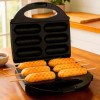 Máquina de Crepe Crepeira Elétrica Antiaderente Hot Dog Queijo Coalho Espetinho No Palito