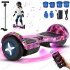 700W Hoverboard Elétrico Skate Kit Acessórios Com Bluetooth E Led Rosa