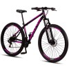 Bicicleta Aro 29 Aço Carbono Highlevel Freios a Disco Suspensão 21 Marchas