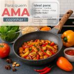 Frigideira Panela De Cerâmica Indução Magnética Ou Gás Compacta Com Cabo Ergonômico Linha Premium – MALIBU