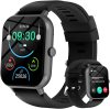 Bettdow SmartWatch, relogio smartwatch feminino com 1.83″ Ecrã tátil, à prova d’água IP67, Recebimento de Notificações, relogio masculino com 100+ Modos Esportivos Faz e Recebe Ligações (Preto)