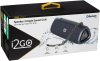 I2GO, Caixa De Som Bluetooth 3 Angle Sound. 12W RMS, Resistente à Água, Preto
