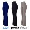 Calça FLARE Leg Feminina Boca Sino Bailarina Legging Cintura Média Suplex, Tecido Leve e Duradouro, P/Academia, Fitness, Dia a Dia, Trabalho ou Casual – Dandi Modas