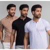 Kit 3 Polo Masculina Básica Antiodor Tecido Leve Confortável Perfeita De Alta Qualidade Casual