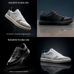 Tênis Sapatenis Masculino Sandrini Evoke Lite Branco ou Preto Couro