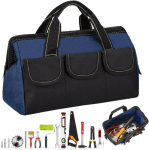 Bolsa de Ferramentas Profissional, 31cm, Equipado com base de borracha impermeável com Compartimentos Múltiplos Usado para organização e armazenamento de ferramentas