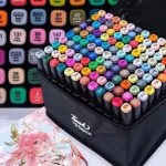 120 peças Caneta Marcadora De Ponta Dupla Conjunto De Canetas De Aquarela Especial