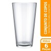 Conjunto de Copos Santa Marina Cairo Long Drink 350ml – Embalagem com 6 Unidades