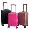 Mala De Viagem Bordo Rodinhas 360 E Medidas Abs 10KG Zíper Dupla,Rodinha Dupla