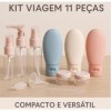 ANA1108 Kit 11 Frascos Viagem Shampoo Creme Sabonete Cuidados Pessoais-312629