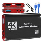 Placa Captura Vídeo 4K HDMI 60FPS USB 3.0 – PS5, Switch, Live, OBS, Stream