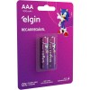 Pilha Recarregável Ni-MH AAA-900mAh blister com 2 pilhas, Elgin, Baterias, 82168
