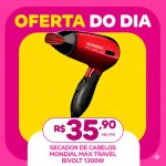 Secador de Cabelos Mondial Max Travel SC-10 Bivolt 1200w