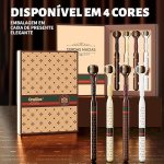 OralGos Escova de Dente 3 Lados, Kit com 4 Unidades, Design de Limpeza Tripla, Cerdas Super Macias e Densas, Escova Adulto, Embalagem Premium para Presente, Ideal para Gengivas Sensíveis, para Uso em Família ou para Presentear