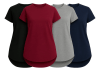 Kit 4 Camiseta Dry Fit Feminina Academia Fitness Tapa Bumbum