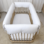Cobertura para Grade de Berço 4 Lados Piquet Branco