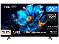 Smart TV 50″ TCL 4K UHD QLED 50P7K Google TV AiPQ Google Assistente 3 HDMI